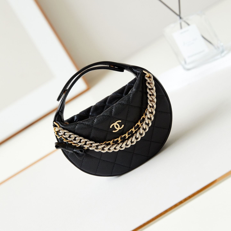 Ch*el top handle bags